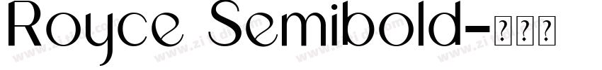 Royce Semibold字体转换